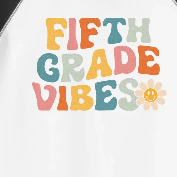 Fifth Grade Vibes 5th Grade Team Retro 1st Day Of School Toddler Fine Jersey T-Shirt