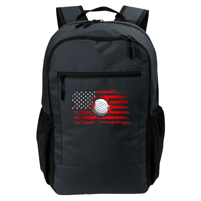 Funny Golfer Vintage Golf American Flag Golf Gift Daily Commute Backpack