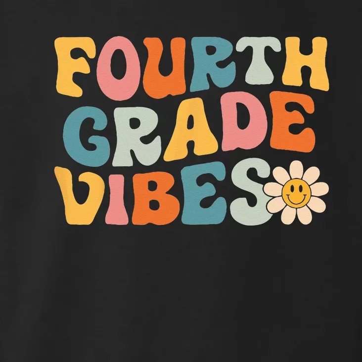 Fourth Grade Vibes 4th Grade Team Retro 1st Day of School Toddler Hoodie