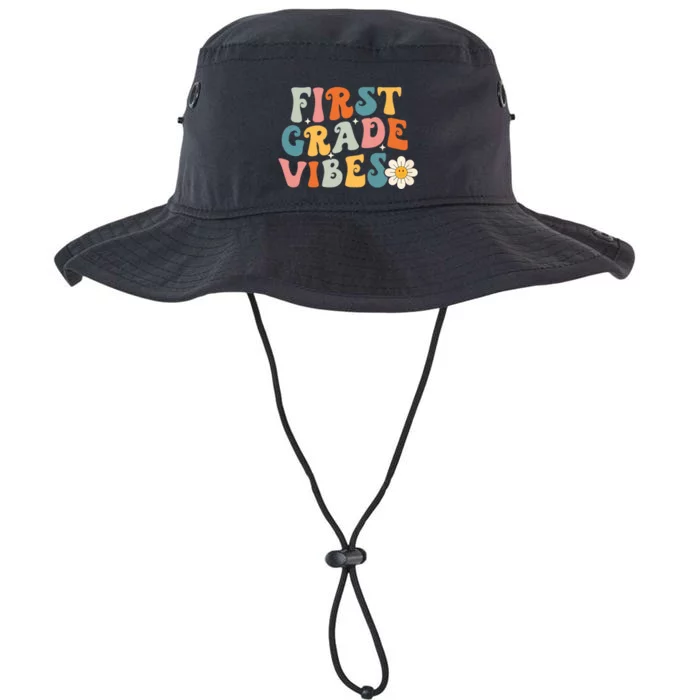 First Grade Vibes 1st Grade Team Retro 1st Day Of School Legacy Cool Fit Booney Bucket Hat