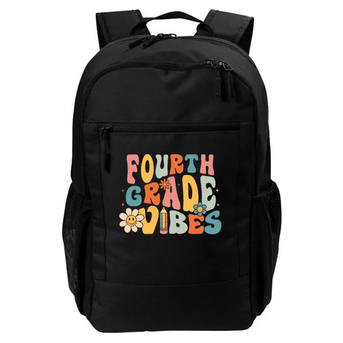 Fourth Grade Vibes 4th Grade Team Retro 1st Day of School Daily Commute Backpack