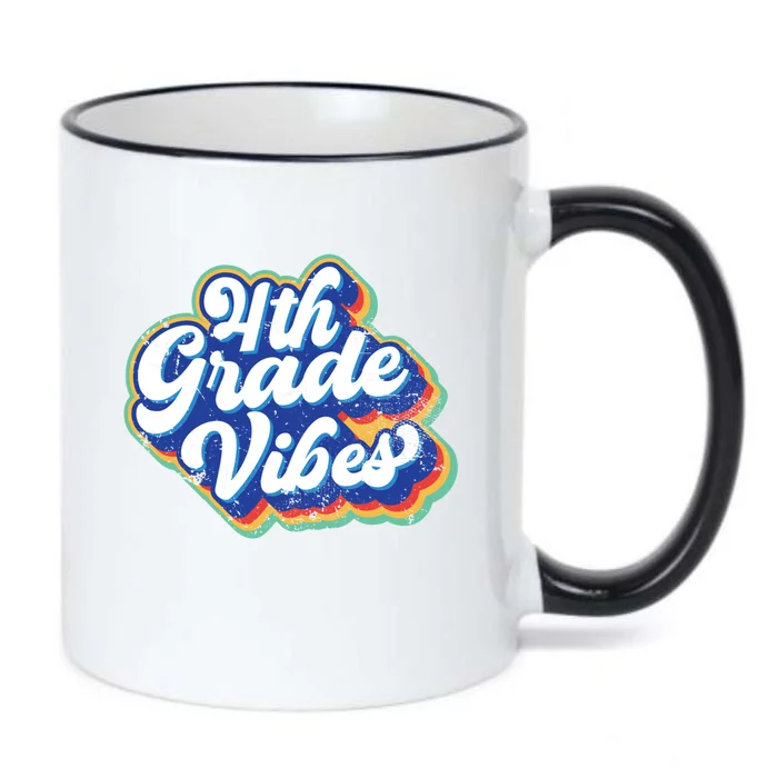 Fourth Grade Vibe First Day Back To School 4Th Grade Teacher Funny Gift Black Color Changing Mug