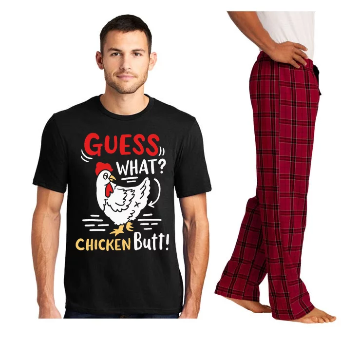 Funny Guess What Chicken Joke Pajama Set