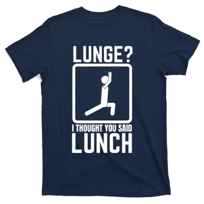 Funny Gym Shirt, Workout Top, Lunge Lunch Stick Figure Shirt