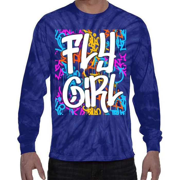 Fly Girl Wo Girl Tie-Dye Long Sleeve Shirt