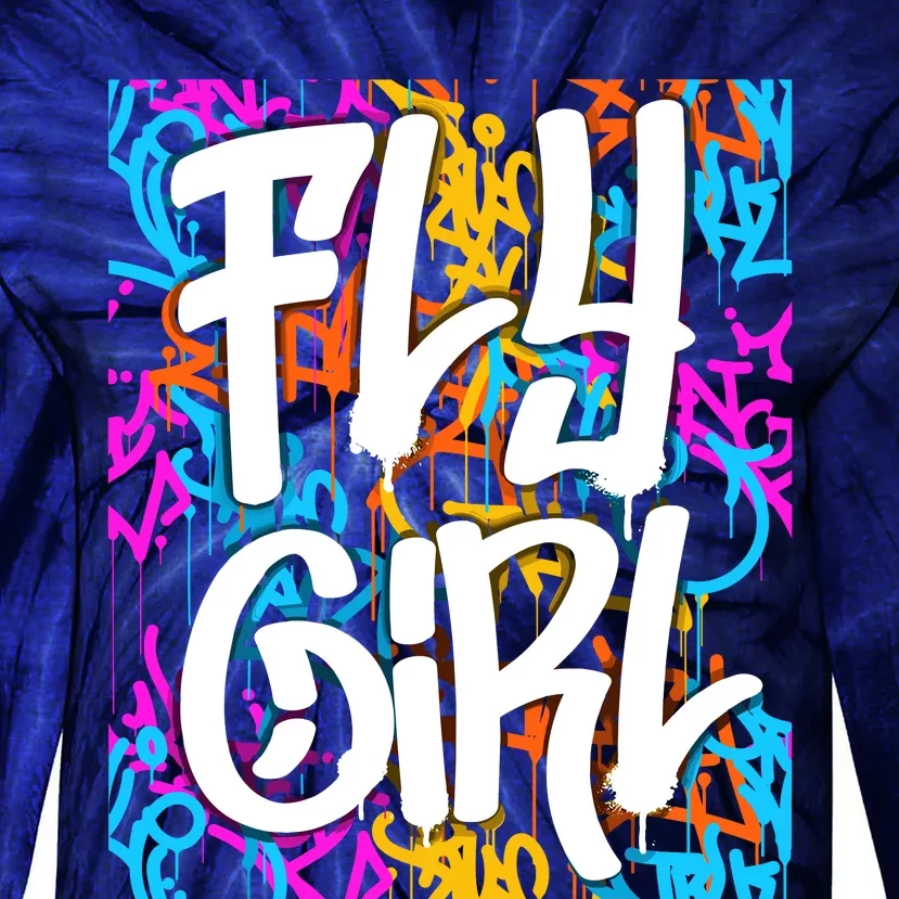 Fly Girl Wo Girl Tie-Dye Long Sleeve Shirt