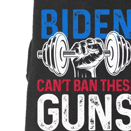 Funny gym workout weightlifting Biden Can't Ban These Guns Doggie 3-End Fleece Hoodie