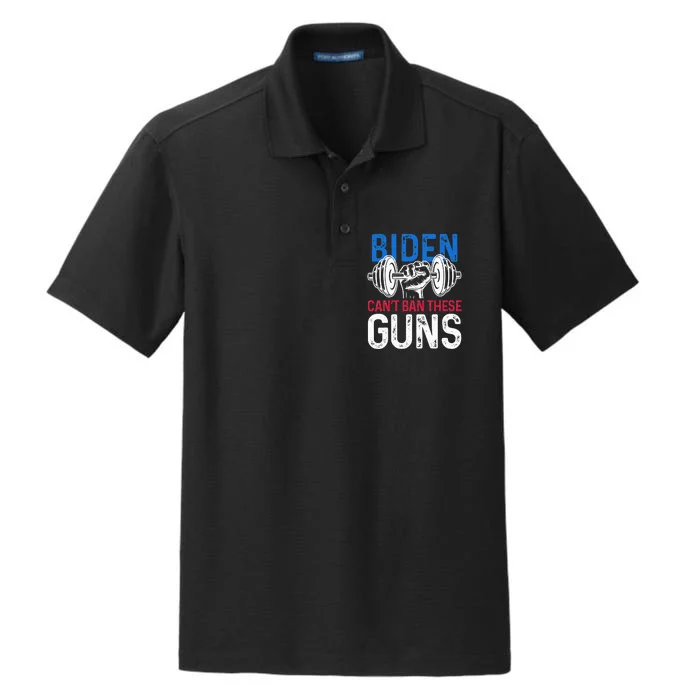 Funny gym workout weightlifting Biden Can't Ban These Guns Dry Zone Grid Performance Polo