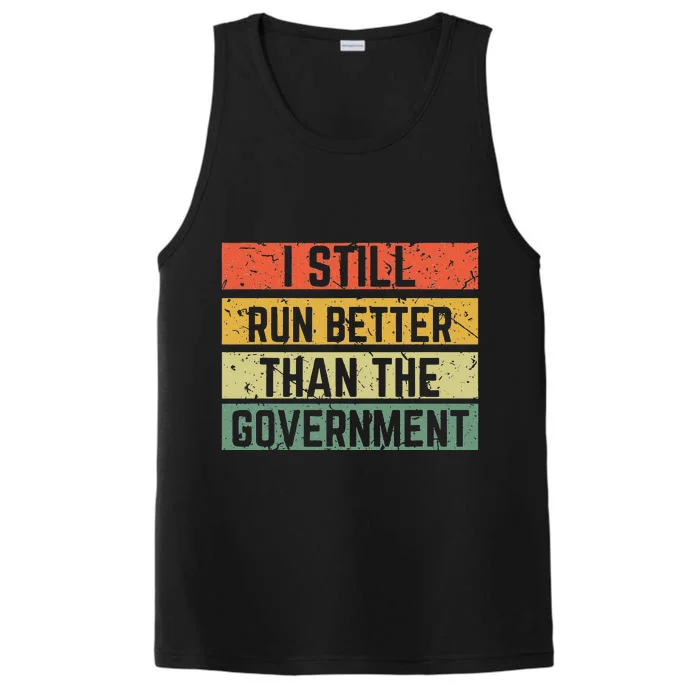 Funny Government Wheelchair Disability Handicap Ampu Gift Performance Tank