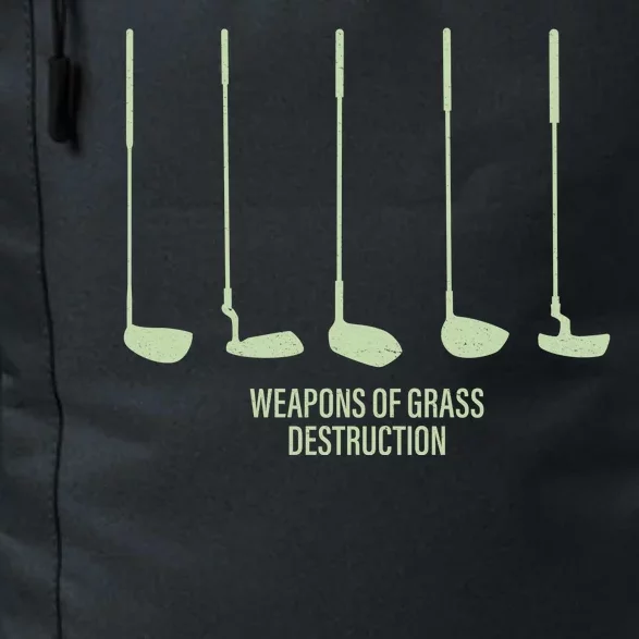 Funny Golf Weapons Of Grass Destruction Golf Clubs Drivers Daily Commute Backpack