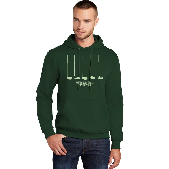 Funny Golf Weapons Of Grass Destruction Golf Clubs Drivers Hoodie