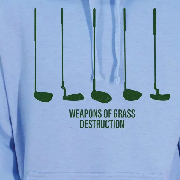 Funny Golf Weapons Of Grass Destruction Golf Clubs Drivers Unisex Surf Hoodie