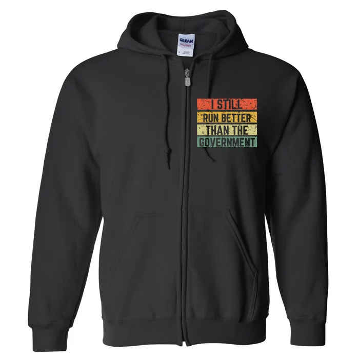 Funny Government Wheelchair Disability Handicap Amputee Gift Full Zip Hoodie