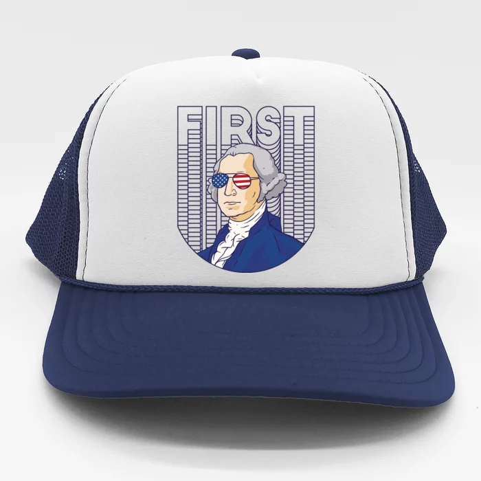 First George Washington Retro Trucker Hat