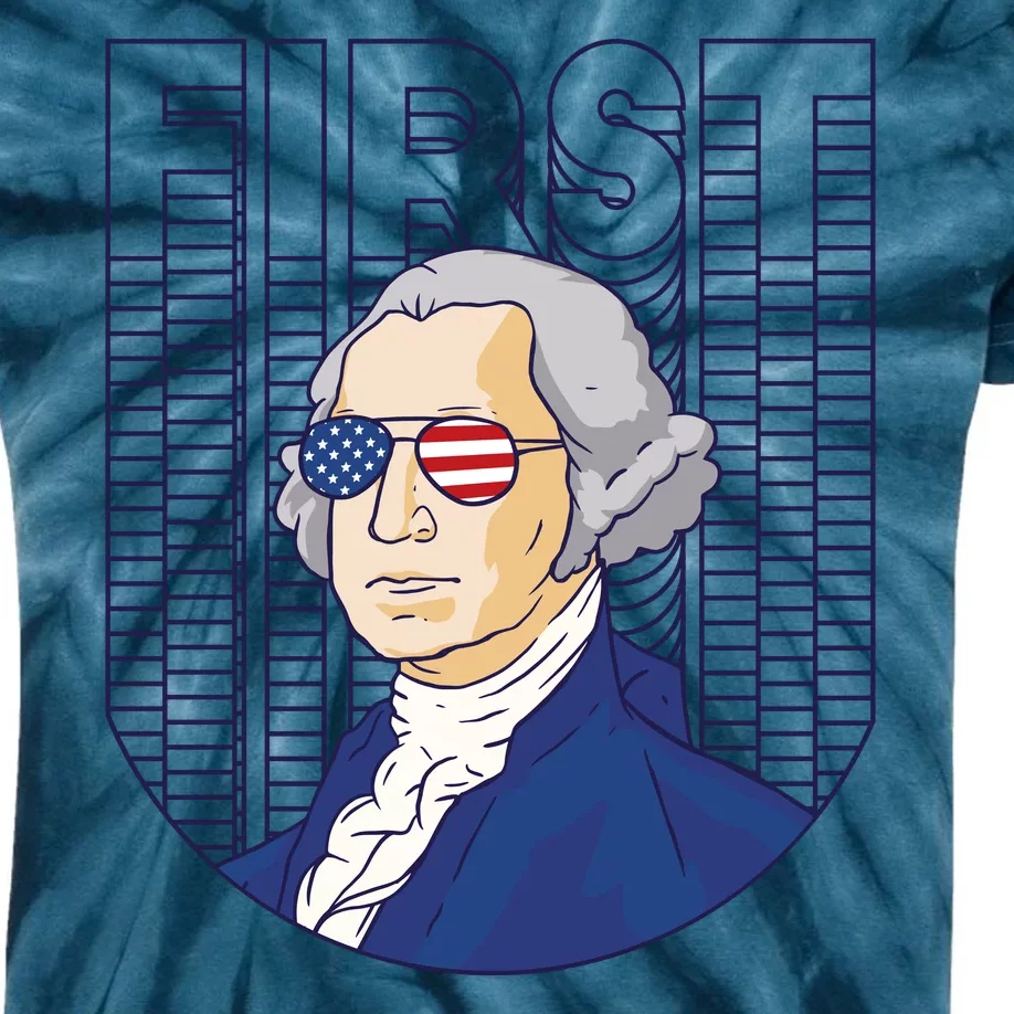 First George Washington Retro Kids Tie-Dye T-Shirt