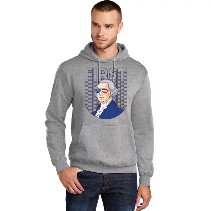 First George Washington Retro Hoodie