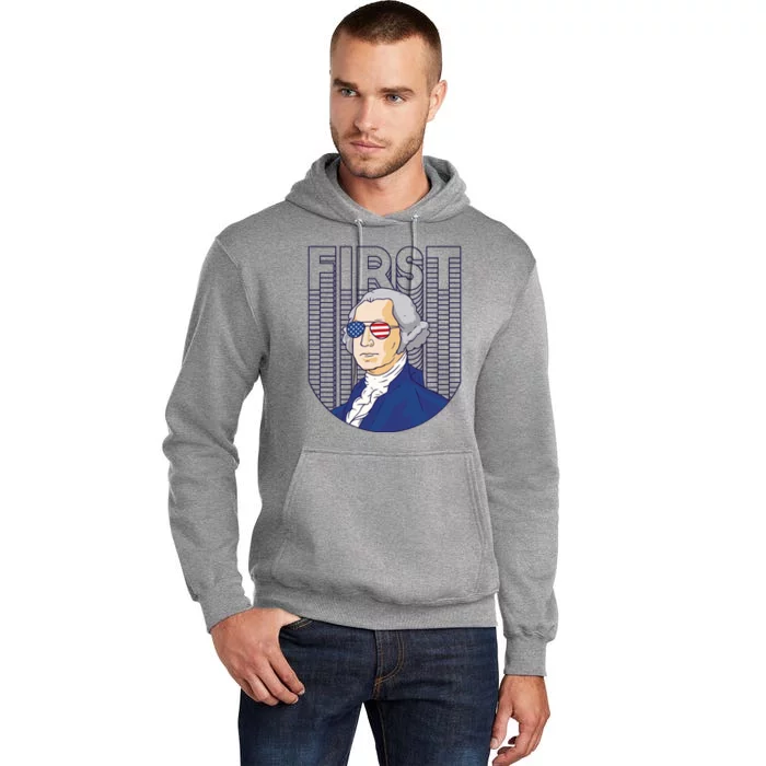 First George Washington Retro Tall Hoodie