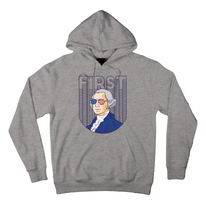 First George Washington Retro Tall Hoodie