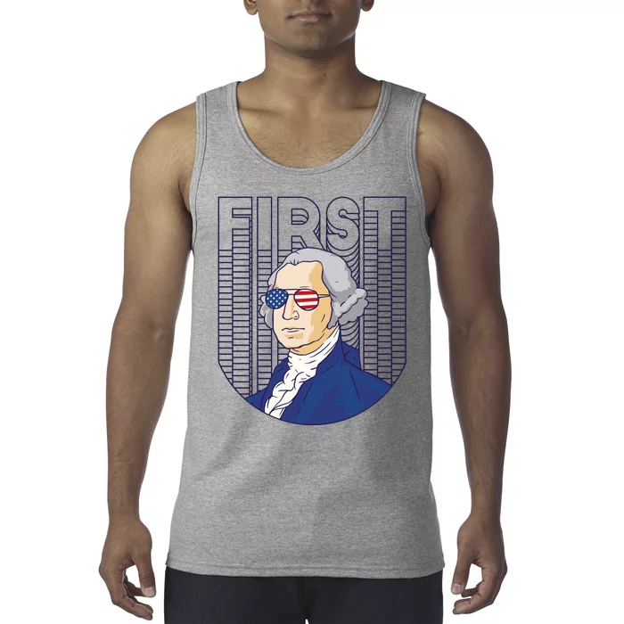 First George Washington Retro Tank Top