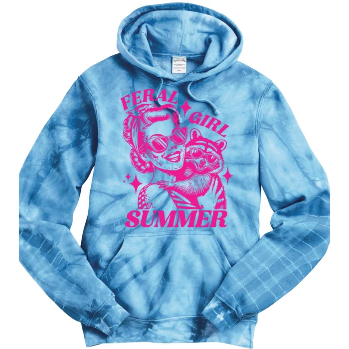 Feral Girl Women Tie Dye Hoodie