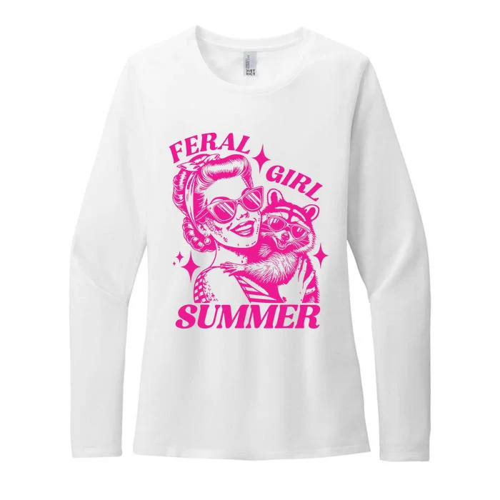 Feral Girl Women Womens CVC Long Sleeve Shirt