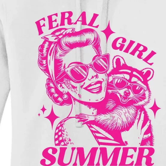 Feral Girl Women Women's Pullover Hoodie