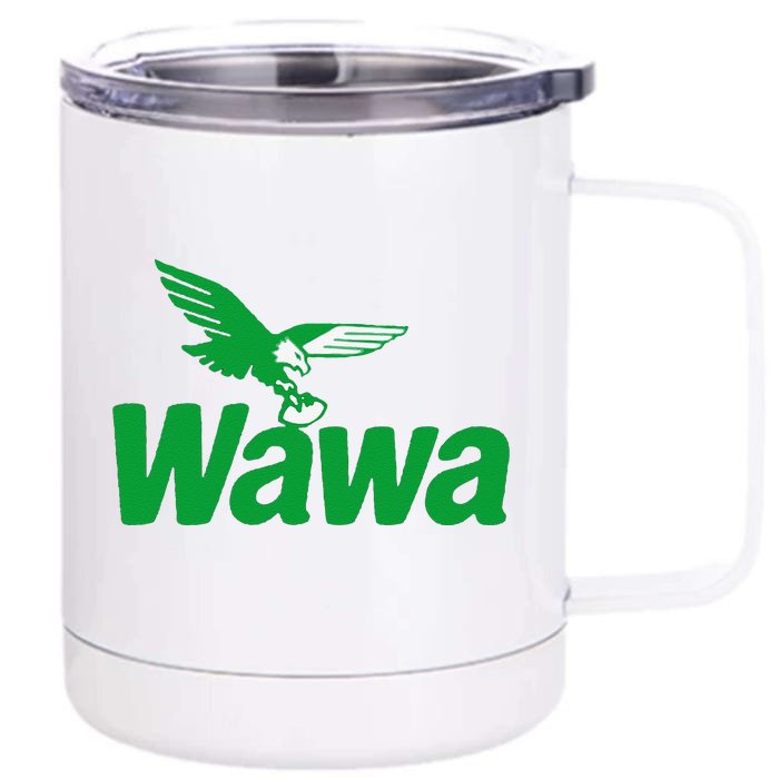 Funny Gift Wawawa Football Fan Front & Back 12oz Stainless Steel Tumbler Cup