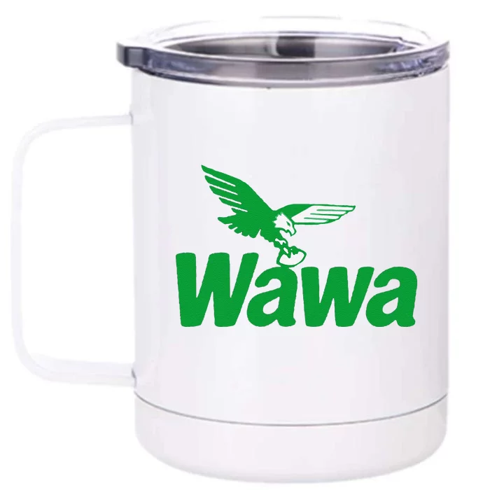 Funny Gift Wawawa Football Fan Front & Back 12oz Stainless Steel Tumbler Cup