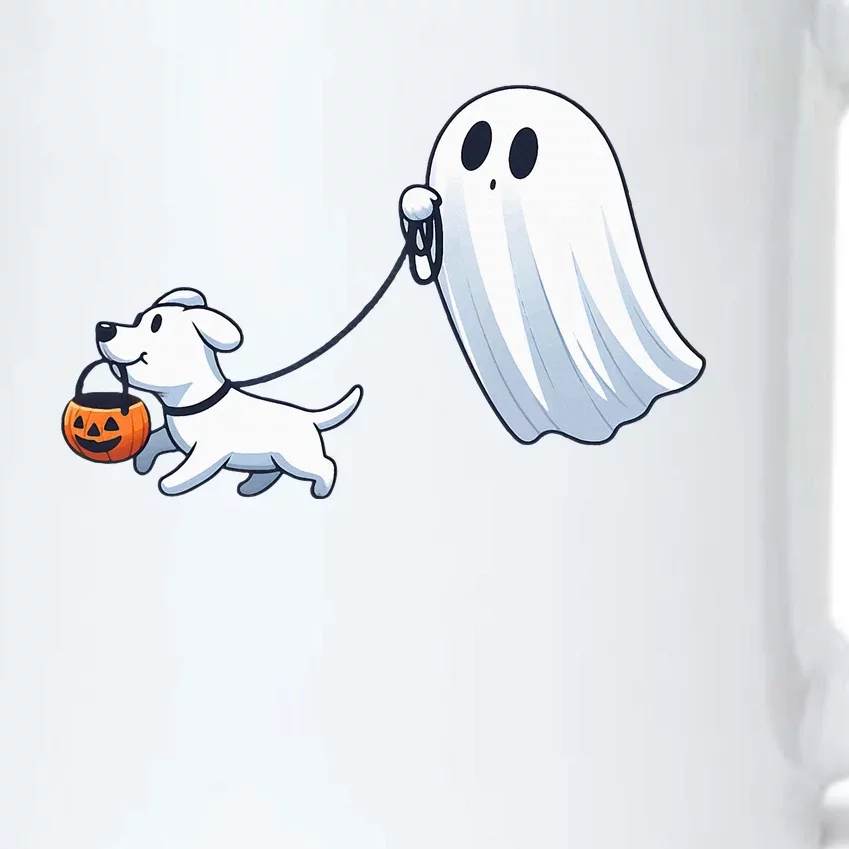 Funny Ghost Walking Dog Ghost Dog Halloween Night Black Color Changing Mug