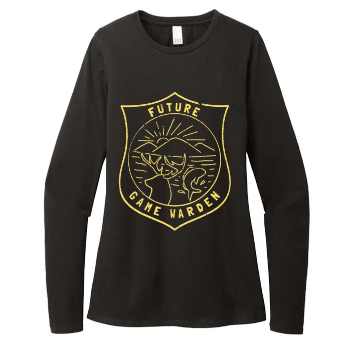 Future Game Warden Wildlife Officer Son Daughter Womens CVC Long Sleeve Shirt