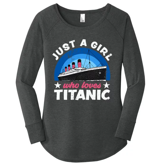 For Girl Who Just Love The Rms Titanic Women's Perfect Tri Tunic Long Sleeve Shirt