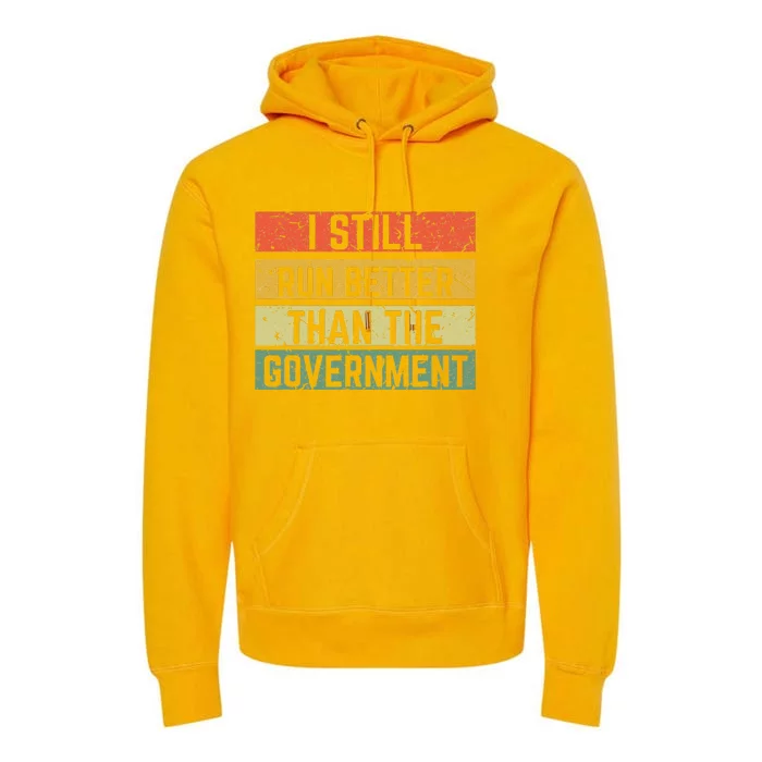 Funny Government Wheelchair Disability Handicap Ampu Gift Premium Hoodie