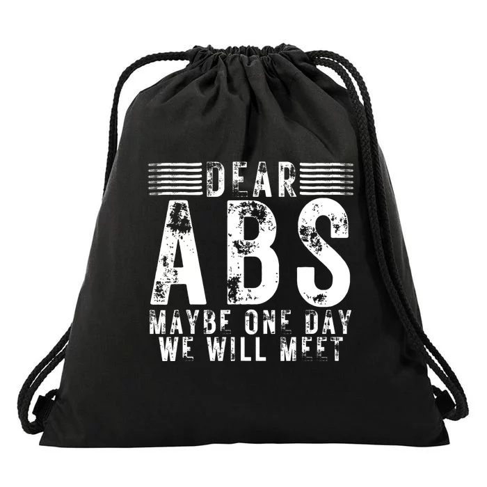 Funny Gym Workout Inspirational Quote Fitness Drawstring Bag