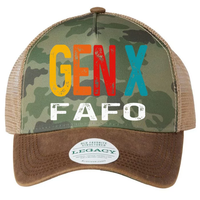 Funny Gen X Fafo Humor Generation Legacy Tie Dye Trucker Hat