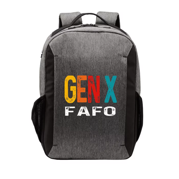 Funny Gen X Fafo Humor Generation Vector Backpack