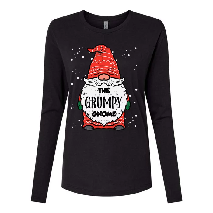 Festive Gnome Xmas Matching Holiday Set Womens Cotton Relaxed Long Sleeve T-Shirt