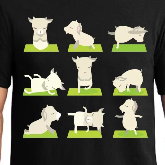 Funny Goat Yoga T Yoga Goat On MatCool Giftss Premium T Pajama Set