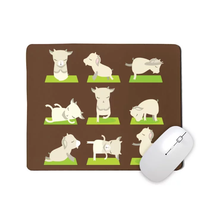 Funny Goat Yoga T Yoga Goat On MatCool Giftss Premium T Mousepad