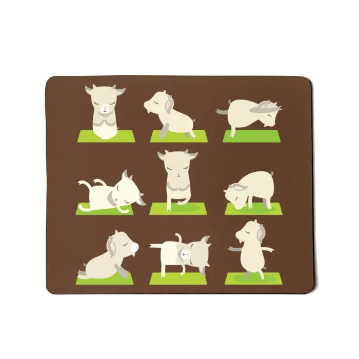 Funny Goat Yoga T Yoga Goat On MatCool Giftss Premium T Mousepad