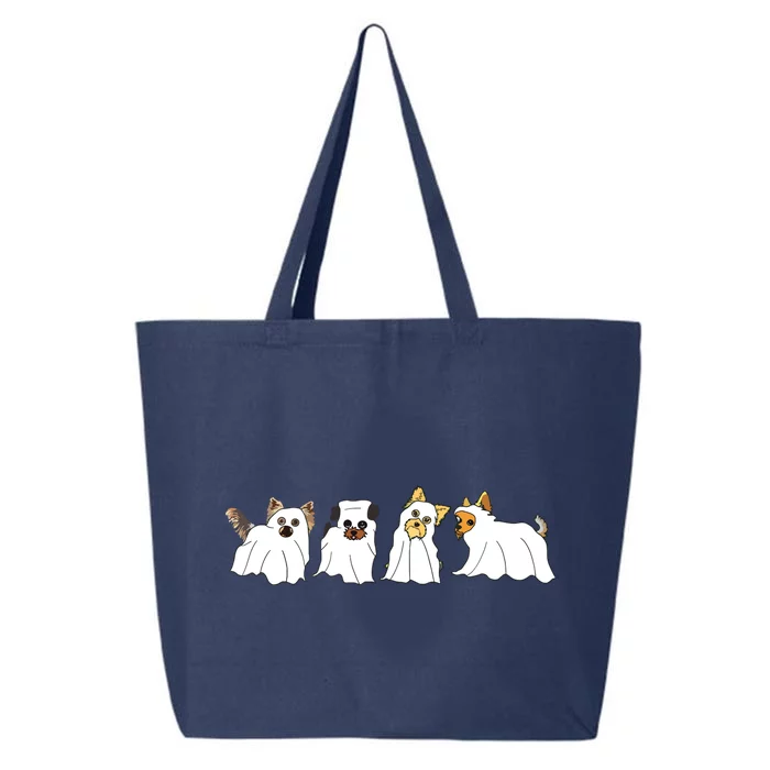 Funny Ghost Yorkshire Terrier Yorkie Dog Lover Halloween Day 25L Jumbo Tote