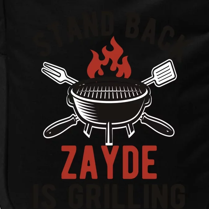 Funny Grilling Zayde Bbq Zayde Grandpa Gift Impact Tech Backpack