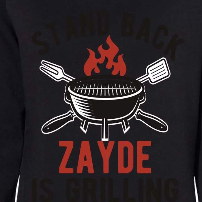 Funny Grilling Zayde Bbq Zayde Grandpa Gift Womens California Wash Sweatshirt