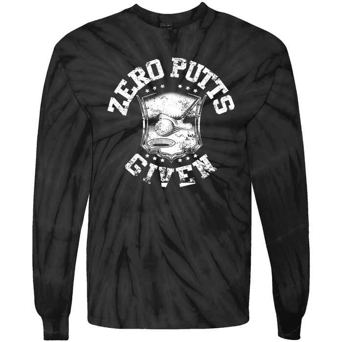 Funny Golf Zero Putts Given Tie-Dye Long Sleeve Shirt