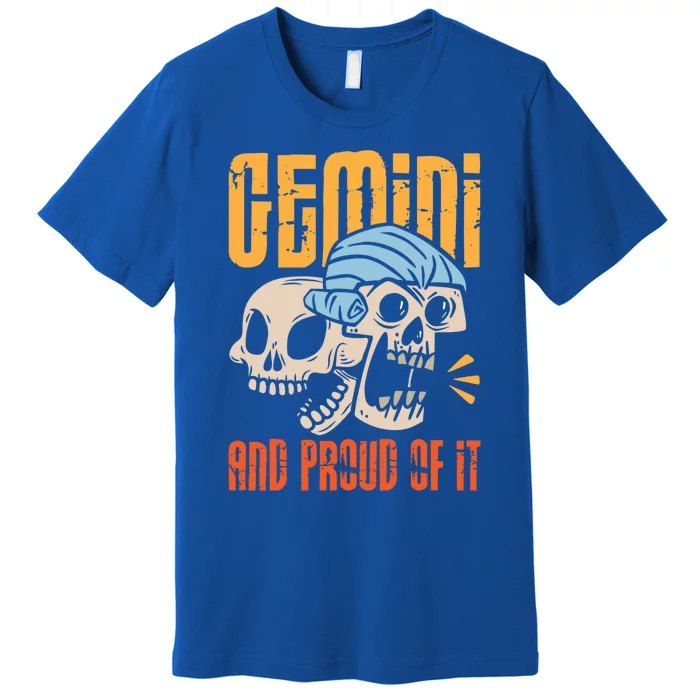 Funny Gemini Zodiac Sign Horoscope Astrology Great Gift Premium T-Shirt