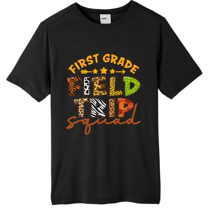 First Grade Zoo Field Trip Squad Matching Students Teacher ChromaSoft Performance T-Shirt