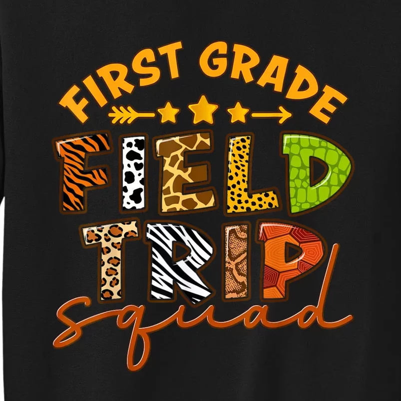 First Grade Zoo Field Trip Squad Matching Students Teacher Sweatshirt