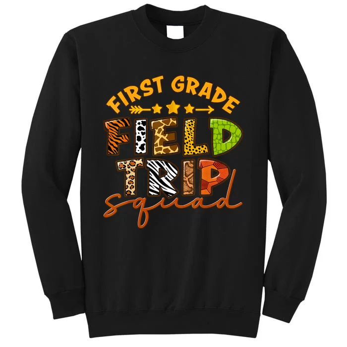 First Grade Zoo Field Trip Squad Matching Students Teacher Sweatshirt