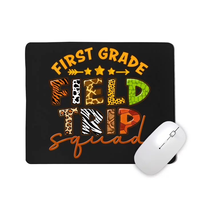 First Grade Zoo Field Trip Squad Matching Students Teacher Mousepad