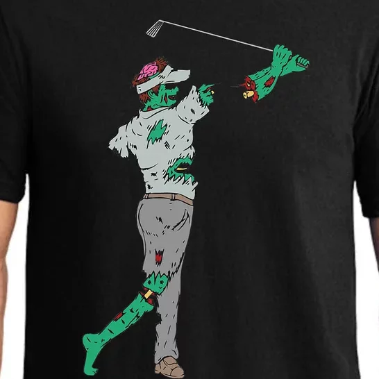 Funny Golf Zombie Gift Golfer Halloween Pajama Set