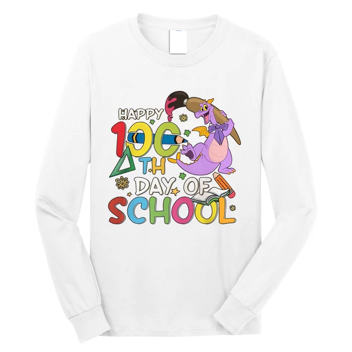 Figgment Happy 100th Days Of School Teacher Funny Student Love Long Sleeve Shirt